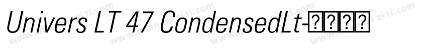 Univers LT 47 CondensedLt字体转换
